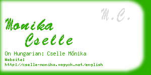 monika cselle business card